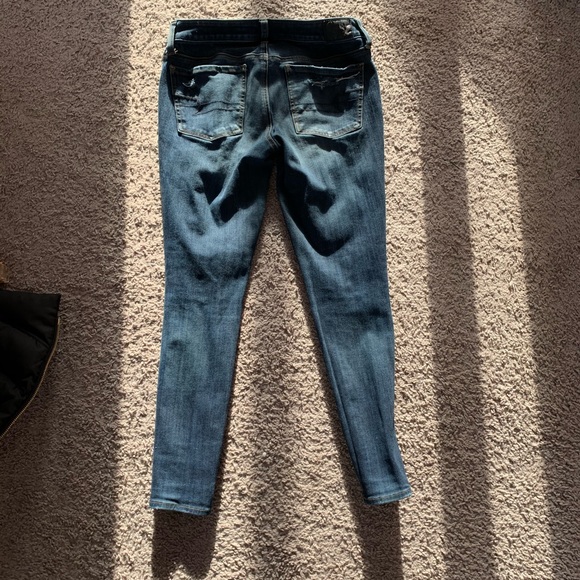 American Eagle extra ripped skinny jeggings S-4 - Picture 14 of 16